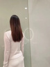 lagogo修身顯瘦蕾絲系帶針織衫女拉谷谷2025秋新款黑色時(shí)尚上衣 米白色 S 曬單實(shí)拍圖