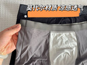 莫代爾運(yùn)動(dòng)內(nèi)褲男防磨腿襠速干加長(zhǎng)涼感透氣大碼加肥加大桑蠶絲平角短褲 黑色+深灰 2條 2XL 建議130-160斤-桑蠶絲襠 曬單實(shí)拍圖