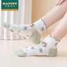 Baiwife法國襪子女純棉短襪春夏季薄款花邊松口船襪可愛日韓學生小白襪 禮盒-【顏色混搭】- 6雙 均碼 曬單實拍圖