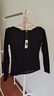 金三塔打底衫女真絲桑蠶絲針織圓領(lǐng)上衣面膜肌底衣 黑色 M 曬單實(shí)拍圖