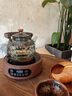 友茗閣玻璃泡茶壺家用養(yǎng)生煮茶壺耐高溫茶具套裝電陶爐專用燒水壺器具 映泉壺【煙灰】900ml 曬單實(shí)拍圖