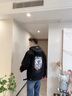 花花公子（PLAYBOY）嘻哈寬松牛仔外套男高街潮牌胖子加肥加大碼夾克秋季hiphop上衣服 JK774-淺藍(lán) M 曬單實(shí)拍圖