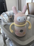 babycare兒童保溫杯嬰幼兒學(xué)飲寶寶吸管杯316L不銹鋼保溫杯幼兒園保溫水壺 贈直通吸嘴-把手款 歐珀粉 300ml 曬單實(shí)拍圖