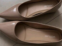 西遇尖頭單鞋女2025新款夏季法式通勤工作鞋淺口內增高女鞋 杏色 37 曬單實(shí)拍圖