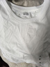 優(yōu)衣庫女裝SUPIMA COTTON圓領(lǐng)T恤短袖打底內搭474408 00 白色 M /160/84A 曬單實(shí)拍圖