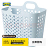 宜家（IKEA）SLIBB斯利波多夾子晾曬夾曬襪子神器家用衣架內衣夾子 藍色軟質洗衣籃 曬單實拍圖