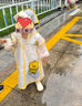 牧萌兒童雨衣男童女童防水全身雨披幼兒園小學(xué)生雨具 黃色小黃鴨 M 曬單實(shí)拍圖