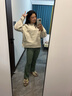 lululemon丨Scuba 女士寬松款側(cè)開口連帽衫 LW3IU6S 骨白 M /L 曬單實拍圖