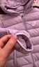 asics亞瑟士童裝25年冬季兒童柔軟舒適三防輕量保暖羽絨服【高充絨量】 淺紫 清潔度1000-鴨絨 175 充絨量117.3g 曬單實(shí)拍圖
