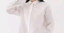 無(wú)印良品（MUJI）女式 漢麻水洗襯衫領(lǐng)長(zhǎng)袖襯衫女士襯衣外套外衣 25年夏季女裝上衣 白色 S （155/80A） 曬單實(shí)拍圖