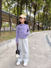 艾卡諾 I.KARNOW女童套裝秋裝兒童2025新款春秋季洋氣時(shí)髦大童女孩衛衣運動(dòng)褲衣服 10153紫色15259灰色【套裝】 160 曬單實(shí)拍圖