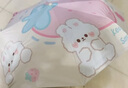 聚莜家兒童雨傘女全自動晴雨傘兩用女孩可愛上學(xué)學(xué)生防曬遮陽三折晴雨傘 草莓兔 曬單實拍圖