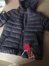 坦博爾輕薄羽絨服女短款連帽百搭休閑秋冬女士外套 黑色 XL(175) 曬單實(shí)拍圖