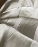 靜韻【涼感型】超柔軟冰絲肌理睡衣女款夏季情侶條紋家居服套裝男 曬單實(shí)拍圖