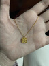 周大福 爆閃方糖黃金項(xiàng)鏈(工費(fèi)560)40cm 約5.65g F233240七夕禮物 曬單實(shí)拍圖