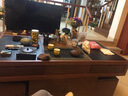 顧恩現代簡(jiǎn)約火燒石功夫茶幾茶桌椅組合大理石實(shí)木客廳多功能辦公茶臺 高貴黑色 豪華款123*73*57公分 曬單實(shí)拍圖