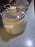 蘇泊爾（SUPOR）電燉鍋家用陶瓷煲湯鍋?zhàn)仙盁鯗局鄬Ｓ萌詣?dòng)煮粥神器燉盅 淡黃色 【白瓷內(nèi)膽+可視玻璃上 3L 曬單實(shí)拍圖