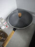 樂(lè)仕菲斯（RSFH）鐵鍋 錦樂(lè)錘紋炒鍋32CM精鐵實(shí)木 RS3214黑色 曬單實(shí)拍圖