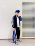 G.DUCKKIDS童裝男童套裝春秋款兒童衣服男孩運動秋裝中大童學生休閑兩件套潮 黑色 160 建議身高150-160體重80-95斤 曬單實拍圖