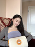艾芭莎（Aibaasaa）熱水袋暖水袋充電暖手寶石墨烯無(wú)水暖寶寶暖手袋神器生日禮物女生 【米白色 4k毫安】全天鎖溫保暖 曬單實(shí)拍圖