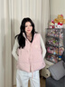 加拿大鵝（Canada Goose）【新品】Grandview女士同色調徽標短款羽絨馬甲大鵝羽絨服 2267WT 9392 復古薔薇 S 曬單實(shí)拍圖