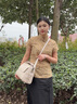 BUGATTI包包女包奢侈品牌2025新款女士單肩斜挎七夕情人節(jié)禮物送女友老婆 米白色 曬單實(shí)拍圖