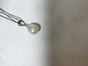 滴水成珠不含鏈珍珠吊墜優(yōu)質(zhì)水滴形淡水珍珠925銀簡約單墜送女友 6.3-7.3mm白色珍珠 曬單實(shí)拍圖