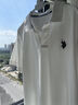 U.S. POLO ASSN.短袖POLO衫男士青年保羅商務(wù)休閑翻領(lǐng)男裝上衣T恤短袖男夏季白L 曬單實(shí)拍圖