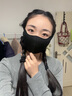 DEATKN德國冬季防風(fēng)高顏值口罩騎行保暖耳罩女毛絨防寒電動(dòng)車(chē)護耳面罩 白色（口罩耳罩二合一） 曬單實(shí)拍圖