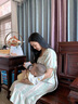 歐孕喂奶座椅孕婦哺乳床上護腰寶媽靠背產(chǎn)后月子久坐人體工學(xué)坐墊椅 淺灰【加大款 300斤以下適用】 曬單實(shí)拍圖