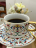 中國國家博物館纏枝紋咖啡杯喝水茶杯碟子勺子套裝創(chuàng)意文創(chuàng)水杯陶瓷生日禮物 粉彩 曬單實拍圖