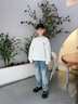 G.DUCKKIDS小黃鴨男童褲子夏季2025新款中大童牛仔褲兒童闊腿防蚊褲男孩長褲 藍(lán)色 150 建議11~12歲【140-150cm】cm 曬單實拍圖