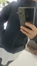 KOLON SPORT/可隆風(fēng)脊石墨烯軟殼夾克 女子戶(hù)外運動(dòng)防潑水防靜電防風(fēng)外套 LKJK5WNT04-BK 黑色 M 165/88A 曬單實(shí)拍圖