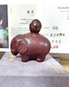 指間陶藝宜興名家紫砂茶寵小擺件可養吉象手工個(gè)性創(chuàng  )意臺桌茶具配件 吉祥 吉祥 曬單實(shí)拍圖