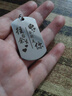 s999純銀軍牌吊墜照片定制項鏈激光刻字銀牌情侶禮物吊牌七夕禮物 光面軍牌10克黑繩+刻字刻照片 曬單實拍圖