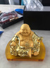 索飾汽車(chē)擺件沙金彌勒佛高檔車(chē)載中控臺飾品車(chē)內香水香薰奔馳寶馬奧迪 沙金彌勒佛【香水座】+玉髓葫蘆 曬單實(shí)拍圖