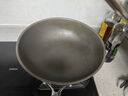 炊大皇 炒鍋 0氟健康易潔平底炒鍋鈦康32cm 電磁爐通用炒菜鍋煎鍋TK32CG 曬單實(shí)拍圖