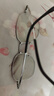 蔡司（ZEISS）近視眼鏡框男超輕純鈦大框眼鏡架可配防藍光散光變色眼睛 鈦材中框 銀色  配colorein鏡片1.60防藍光 0-800 曬單實(shí)拍圖