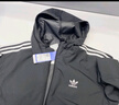 adidas休閑簡(jiǎn)約三條紋梭織立領(lǐng)夾克外套男裝秋季阿迪達斯三葉草   黑色 (偏小，推薦買(mǎi)大1碼)   XL 曬單實(shí)拍圖