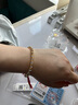 中國(guó)黃金（CHINA GOLD）有金有銀盤纏金足銀手鏈女足金手繩七夕情人節(jié)禮物送女朋友老婆 金銀盤纏手鏈 約11.3g【計(jì)價(jià)定制產(chǎn)品】 曬單實(shí)拍圖