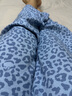 野獸派家居（tbh）三麗鷗Hello Kitty天絲棉家居服套裝可外穿睡衣 長(cháng)款 牛仔豹紋 S 曬單實(shí)拍圖