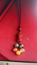 貝意品手機掛繩招財轉運手機鏈掛繩掛件朱砂轉運珠貔貅五路財神招財吉祥納福包包鑰匙扣掛件 曬單實(shí)拍圖