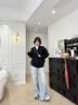 NICEBAD(原WORKSOUT)V翻領(lǐng)套頭毛衣寬松休閑簡(jiǎn)約cleanfit春秋男女 黑色 M 曬單實(shí)拍圖