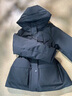 鴨鴨工裝羽絨服女2025冬季新款中長(cháng)款收腰顯瘦韓版保暖派克服外套 落日橙色 M (建議100-130斤) 曬單實(shí)拍圖