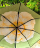 蕉下（beneunder）防紫外線遮陽傘三折雙層黑膠晴雨傘防曬傘BM664月霧 曬單實拍圖