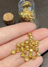真愛(ài)?福如金黃金 金豆 足金999.9 金豆 禮物 投資 理財  送禮 禮品 1g金豆*3（3g）帶證書(shū)送瓶子 曬單實(shí)拍圖