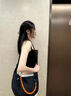 lululemon露露樂蒙SlouchySling6L休閑百搭牛角包手提單肩包男女情侶款黑色 黑色 曬單實(shí)拍圖
