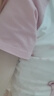 貓人（MiiOW）睡衣女士夏季精梳純棉家居服女短袖套頭小熊印花睡衣粉色M 曬單實拍圖