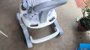 ANGI BABY嬰兒學(xué)步車防側(cè)翻寶寶學(xué)走路手推車多功能學(xué)步助步兒童學(xué)步車 太空灰【音樂(lè)+餐盤+推把+腳墊】 曬單實(shí)拍圖