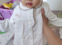 歌瑞家2025秋款女童寶寶兒童春秋季花邊領(lǐng)清新可愛(ài)外穿長(cháng)袖襯衫 白 100 曬單實(shí)拍圖